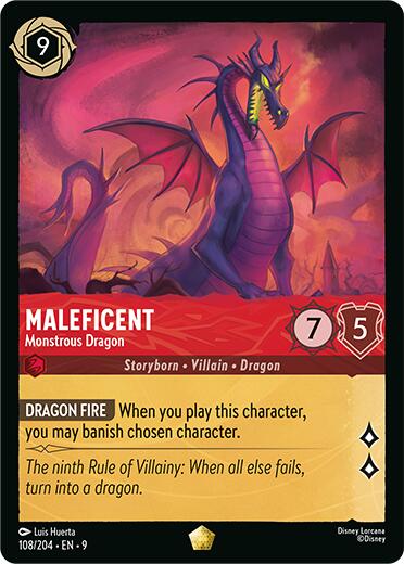 Maleficent - Monstrous Dragon (108/204) [Fabled] | Galaxy Games LLC