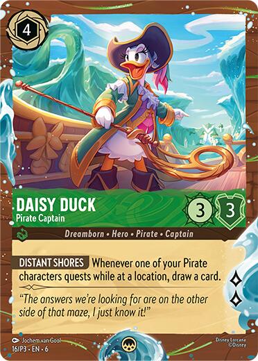 Daisy Duck - Pirate Captain (Disney Cruise Promo) (16/P3) [Promo Cards] | Galaxy Games LLC