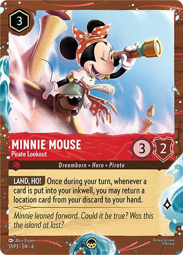 Minnie Mouse - Pirate Lookout (Disney Cruise Promo) (17/P3) [Promo Cards] | Galaxy Games LLC