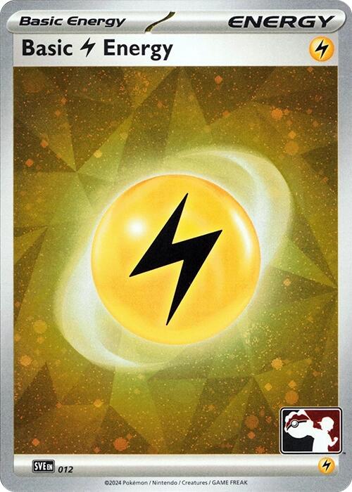 Basic Lightning Energy (012) (Cosmos Holo) [Prize Pack Series Seven] | Galaxy Games LLC