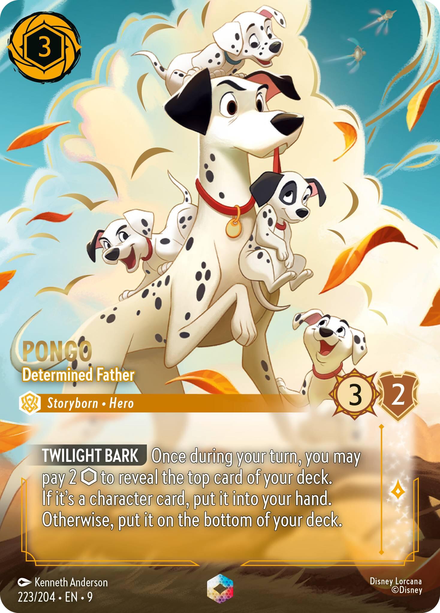 Pongo - Determined Father (Enchanted) (223/204) [Fabled] | Galaxy Games LLC