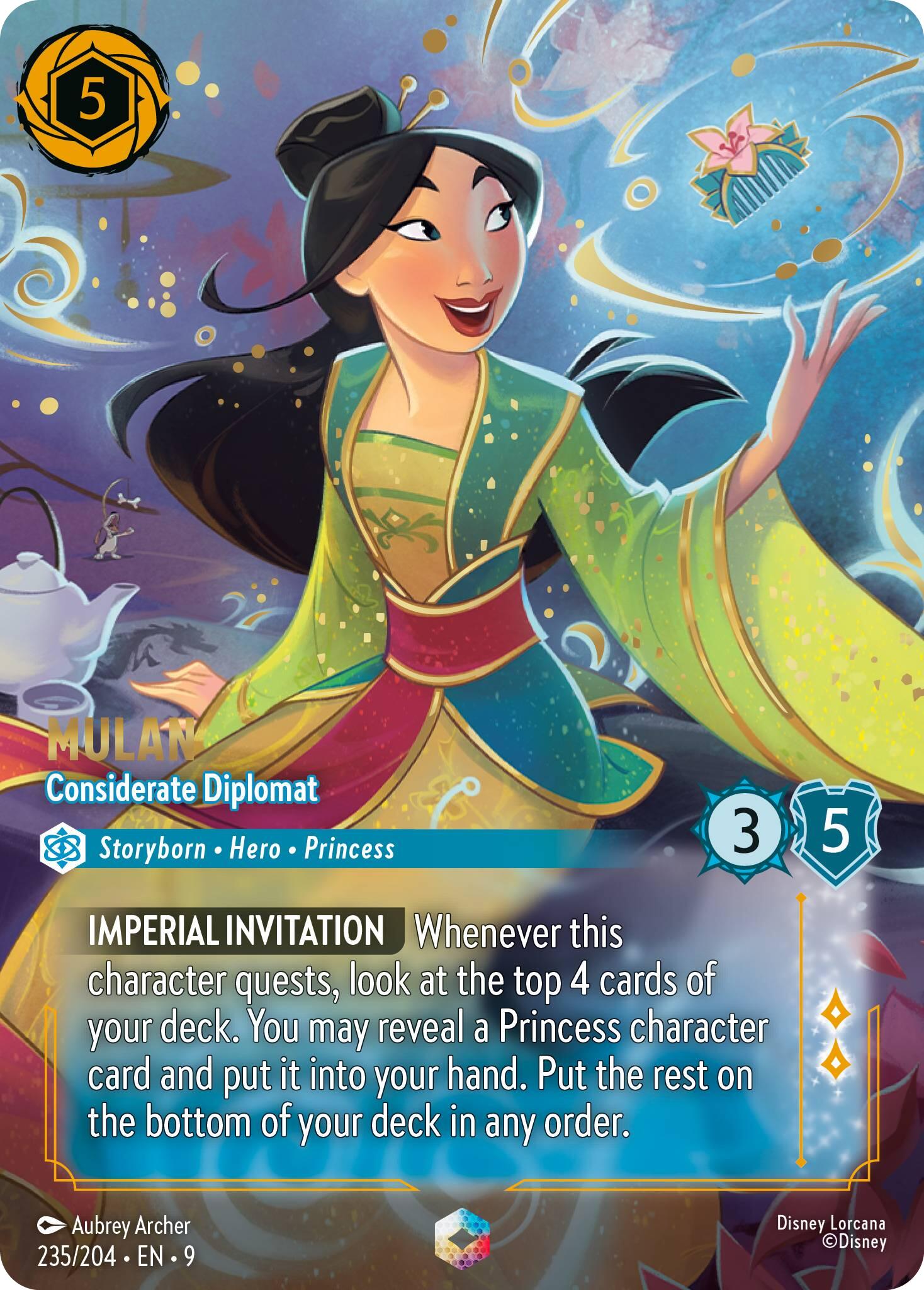 Mulan - Considerate Diplomat (Enchanted) (235/204) [Fabled] | Galaxy Games LLC