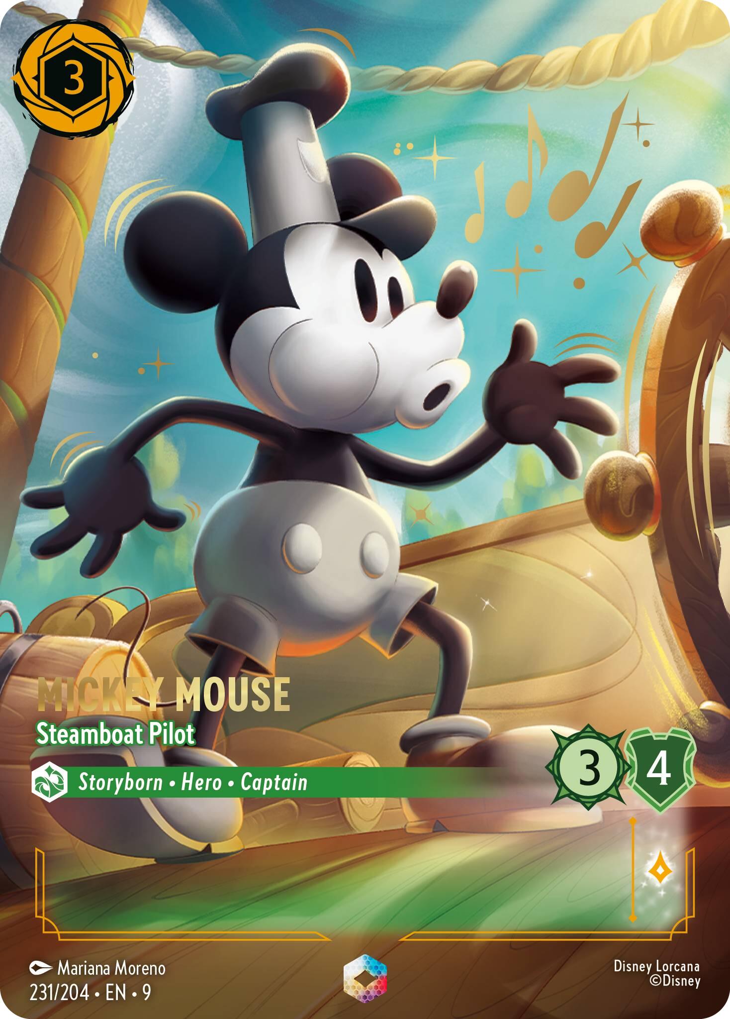 Mickey Mouse - Steamboat Pilot (Enchanted) (231/204) [Fabled] | Galaxy Games LLC