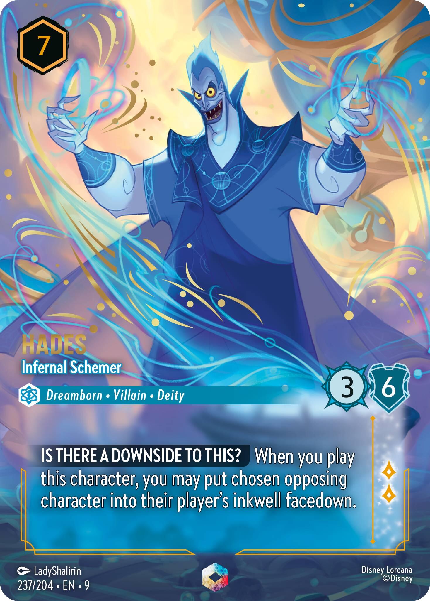 Hades - Infernal Schemer (Enchanted) (237/204) [Fabled] | Galaxy Games LLC