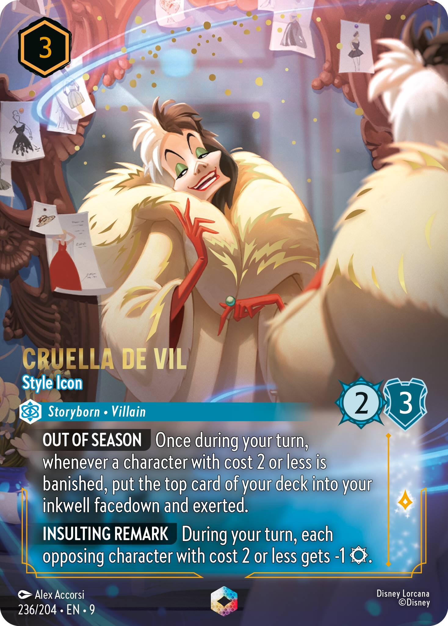 Cruella De Vil - Style Icon (Enchanted) (236/204) [Fabled] | Galaxy Games LLC