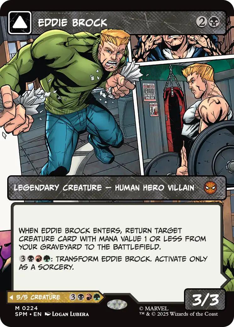 Eddie Brock (0224) (Borderless) [Marvel's Spider-Man] | Galaxy Games LLC