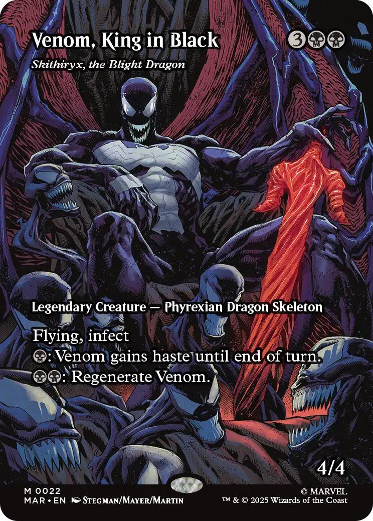 Venom, King in Black - Skithiryx, the Blight Dragon (Borderless) [Marvel's Spider-Man: Eternal-Legal] | Galaxy Games LLC
