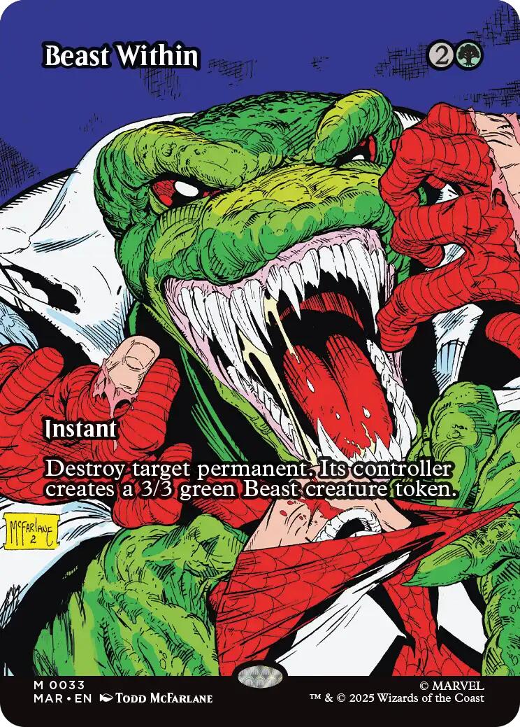 Beast Within (Borderless) [Marvel's Spider-Man: Eternal-Legal] | Galaxy Games LLC