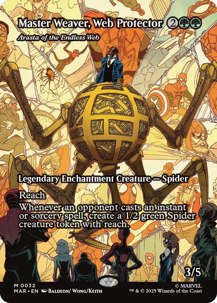 Master Weaver, Web Protector - Arasta of the Endless Web (Borderless) [Marvel's Spider-Man: Eternal-Legal] | Galaxy Games LLC