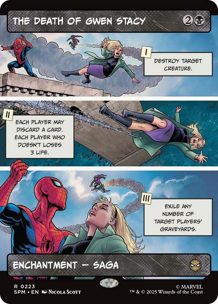 The Death of Gwen Stacy (Borderless) [Marvel's Spider-Man] | Galaxy Games LLC