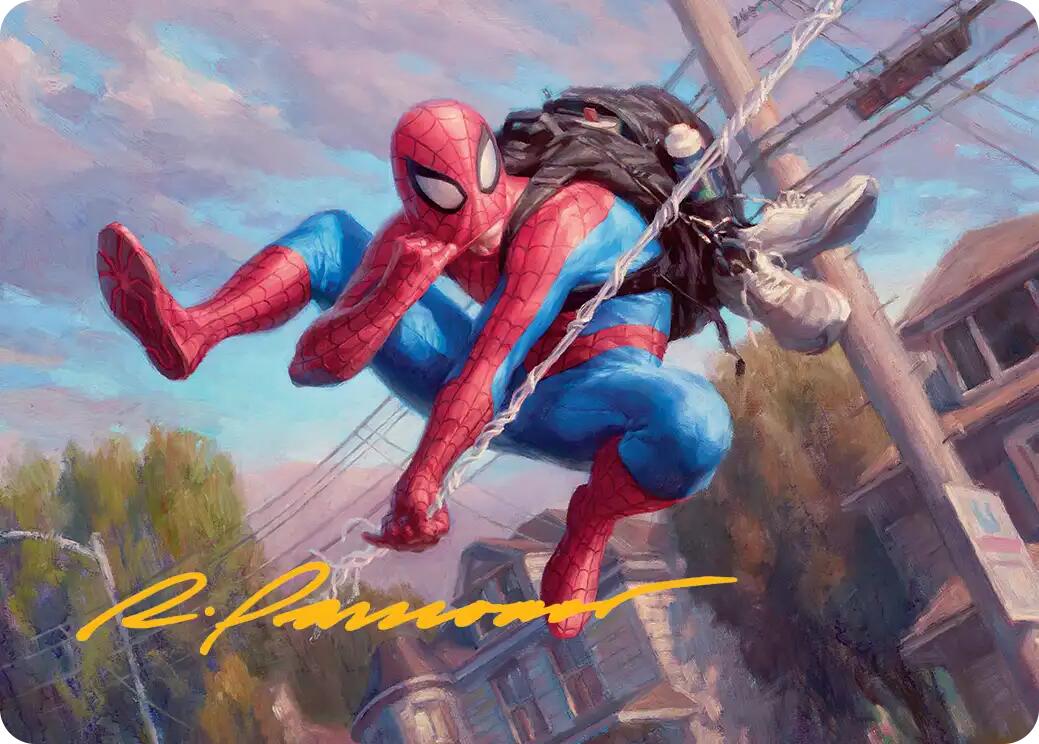 Spider-Man, Web-Slinger Art Card (Gold-Stamped Signature) [Marvel's Spider-Man Art Series] | Galaxy Games LLC