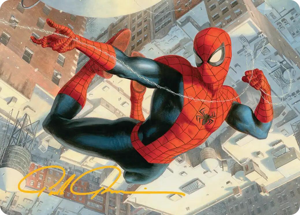 Spider-Man, Peter Parker Art Card (Gold-Stamped Signature) [Marvel's Spider-Man Art Series] | Galaxy Games LLC