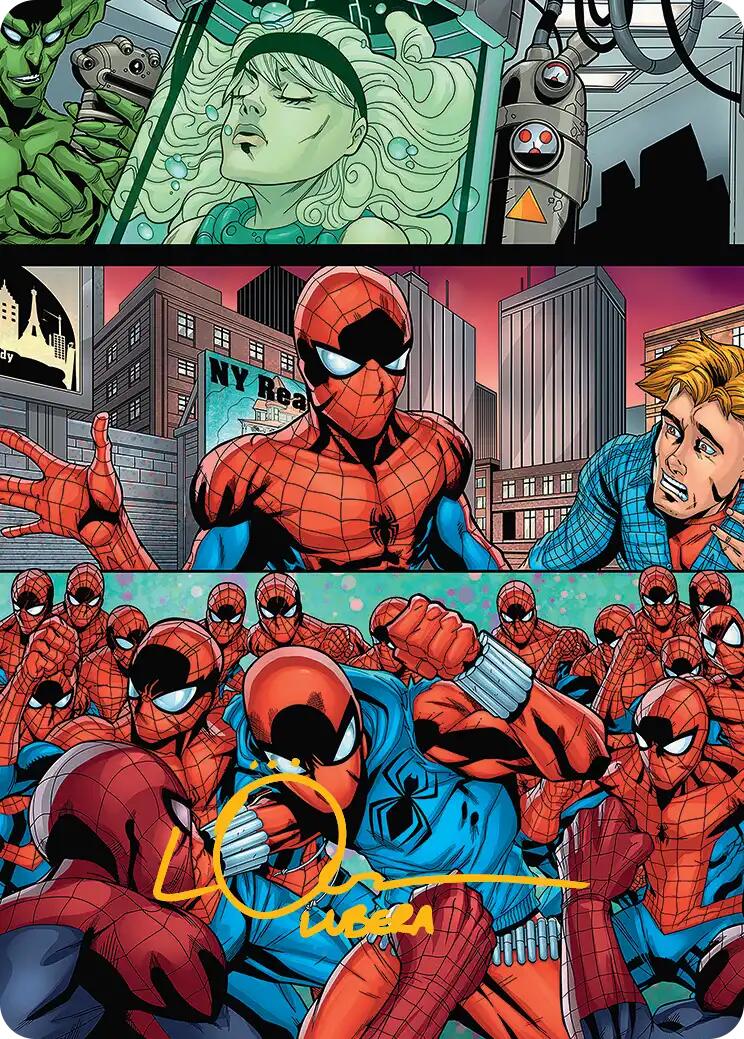 The Clone Saga Art Card (Gold-Stamped Signature) [Marvel's Spider-Man Art Series] | Galaxy Games LLC