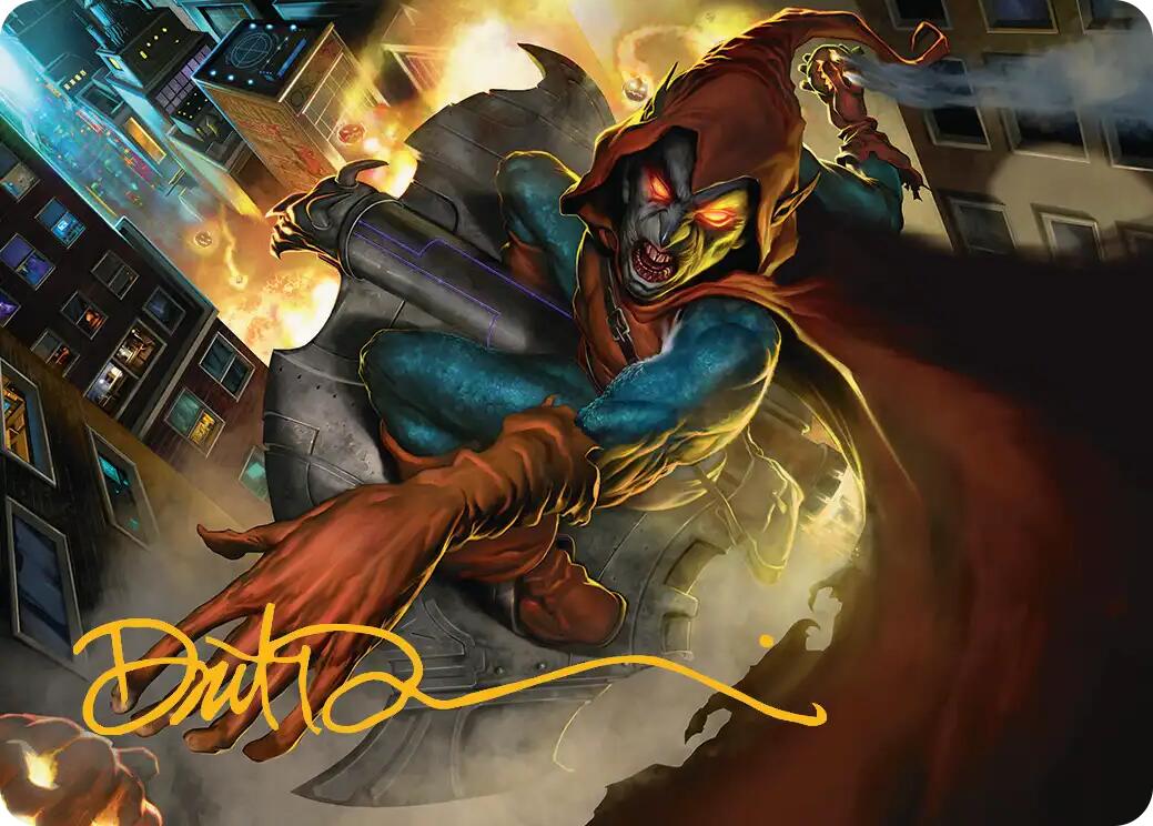 Hobgoblin, Mantled Marauder Art Card (Gold-Stamped Signature) [Marvel's Spider-Man Art Series] | Galaxy Games LLC