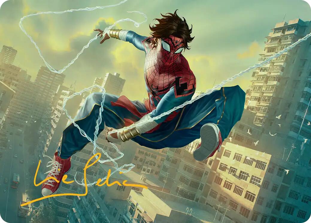 Spider-Man India Art Card (Gold-Stamped Signature) [Marvel's Spider-Man Art Series] | Galaxy Games LLC