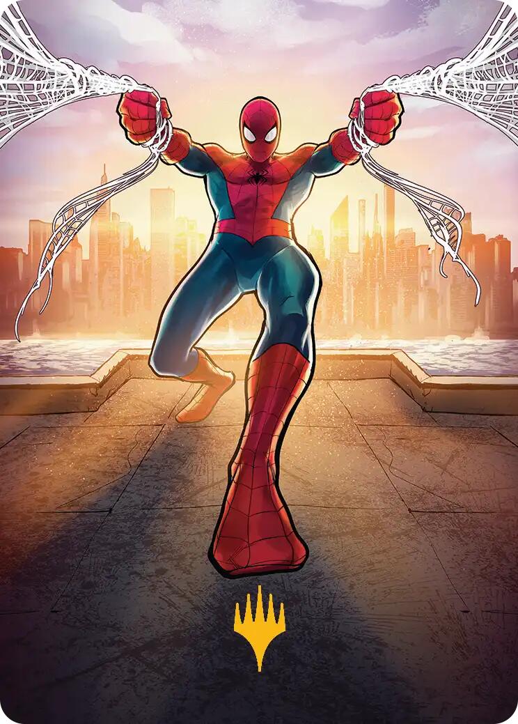 Amazing Spider-Man Art Card (36/54) (Gold-Stamped Planeswalker Symbol) [Marvel's Spider-Man Art Series] | Galaxy Games LLC