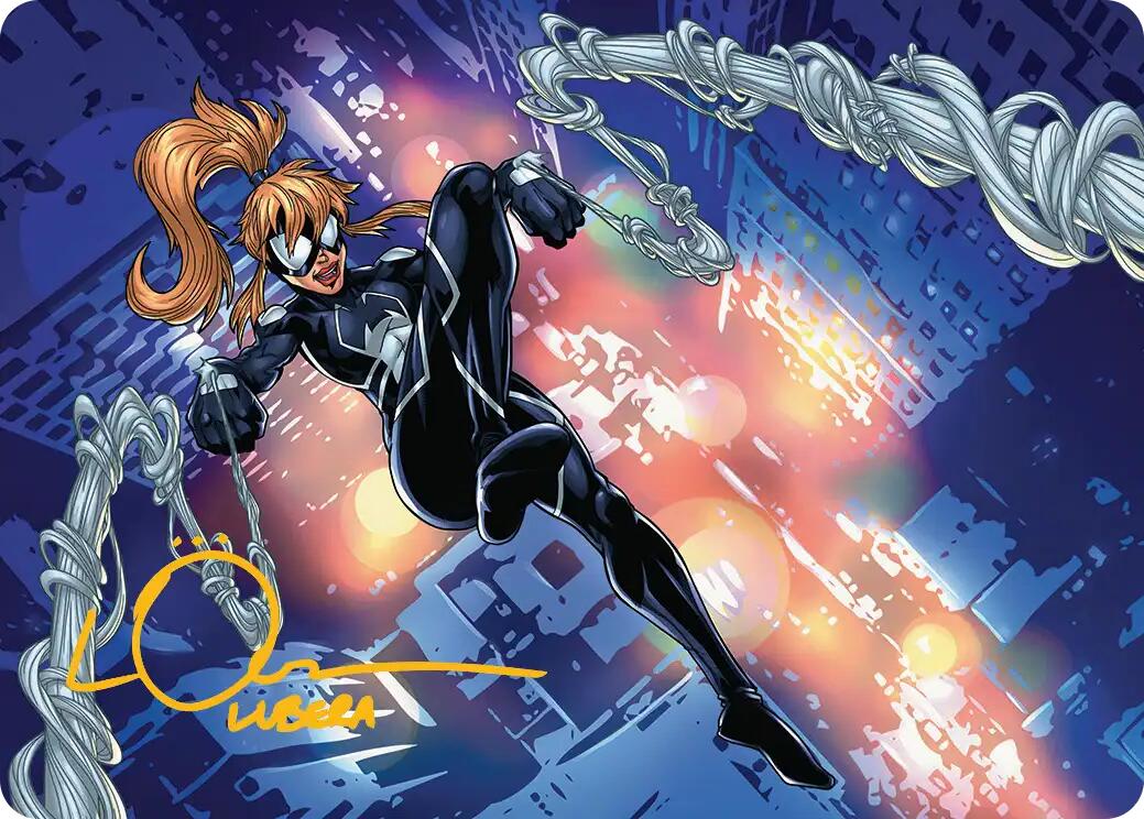 Arana, Heart of the Spider Art Card (Gold-Stamped Signature) [Marvel's Spider-Man Art Series] | Galaxy Games LLC