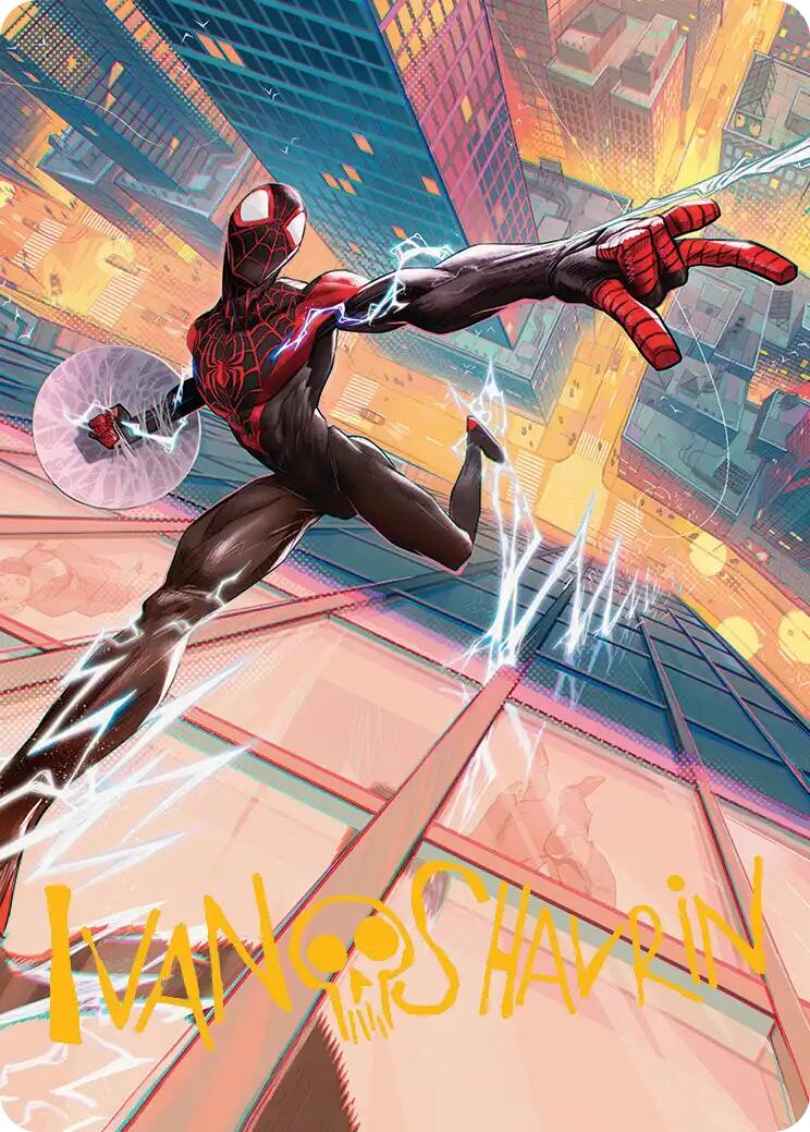 Ultimate Spider-Man Art Card (Gold-Stamped Signature) [Marvel's Spider-Man Art Series] | Galaxy Games LLC