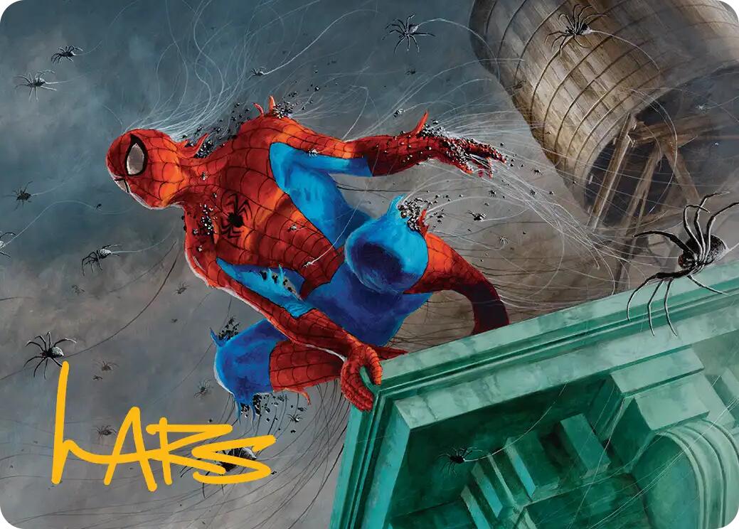 Spiders-Man, Heroic Horde Art Card (Gold-Stamped Signature) [Marvel's Spider-Man Art Series] | Galaxy Games LLC