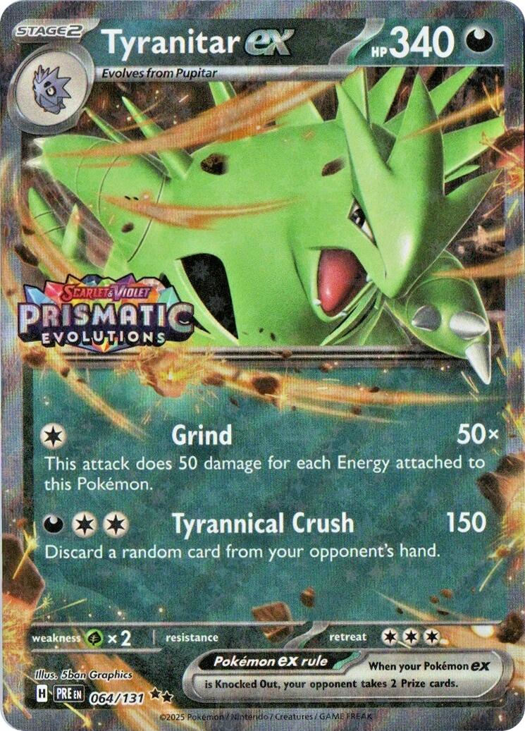 Tyranitar ex (064/131) (Prismatic Evolutions Stamp) [Miscellaneous Cards] | Galaxy Games LLC