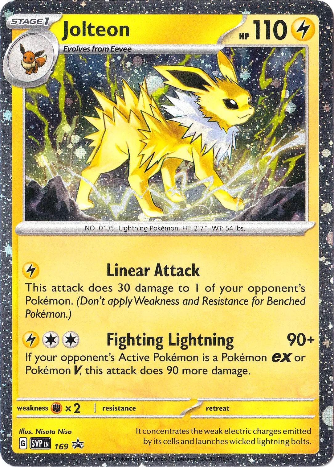 Jolteon (169) (Cosmos Holo) [Scarlet & Violet: Black Star Promos] | Galaxy Games LLC