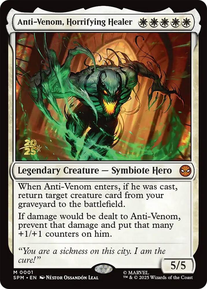 Anti-Venom, Horrifying Healer [Marvel's Spider-Man Prerelease Promos] | Galaxy Games LLC