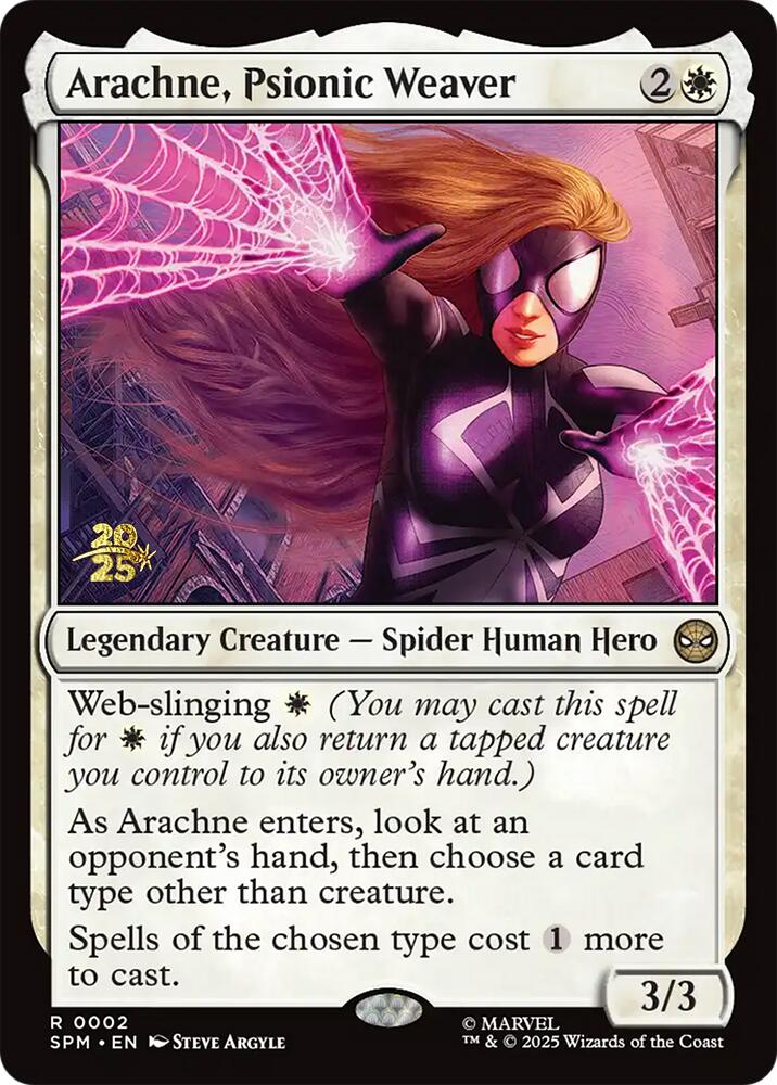 Arachne, Psionic Weaver [Marvel's Spider-Man Prerelease Promos] | Galaxy Games LLC