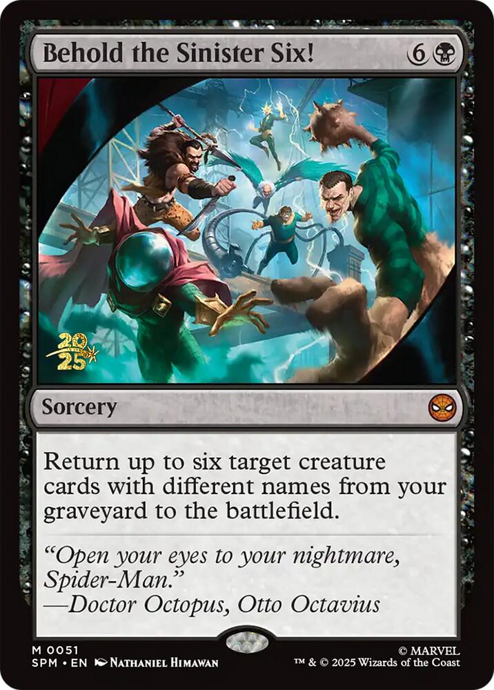 Behold the Sinister Six! [Marvel's Spider-Man Prerelease Promos] | Galaxy Games LLC