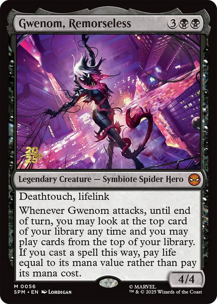 Gwenom, Remorseless [Marvel's Spider-Man Prerelease Promos] | Galaxy Games LLC