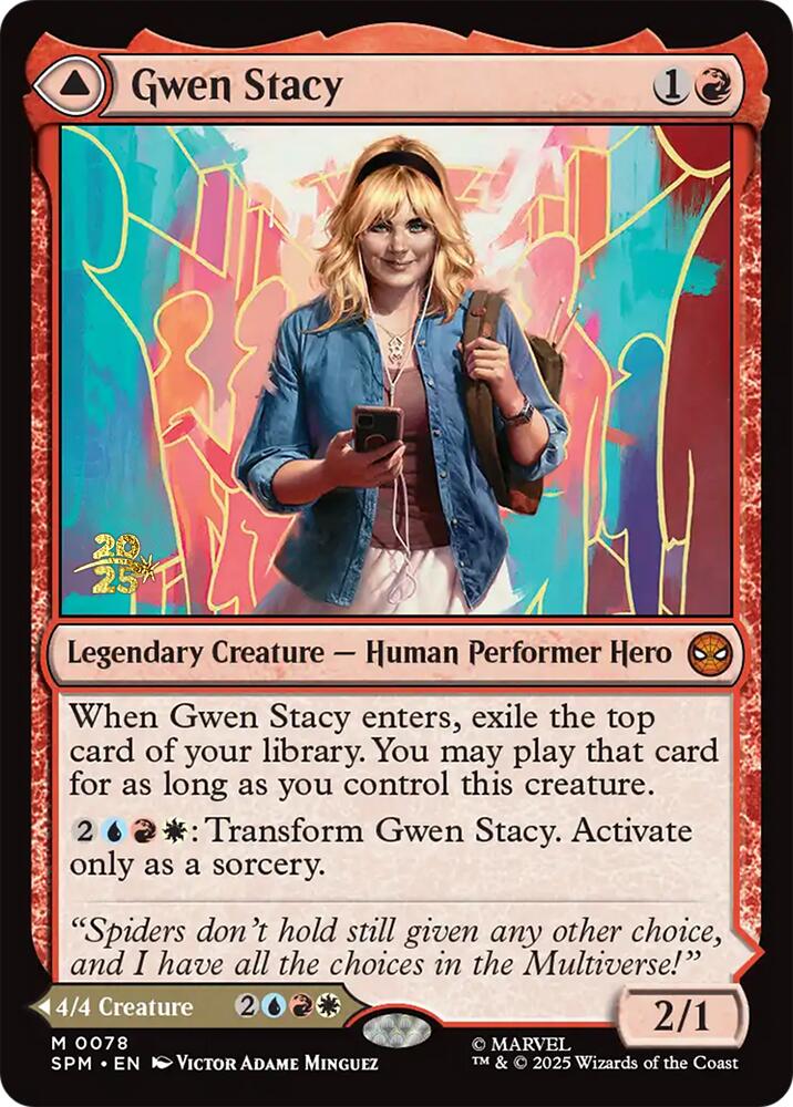 Gwen Stacy // Ghost-Spider [Marvel's Spider-Man Prerelease Promos] | Galaxy Games LLC
