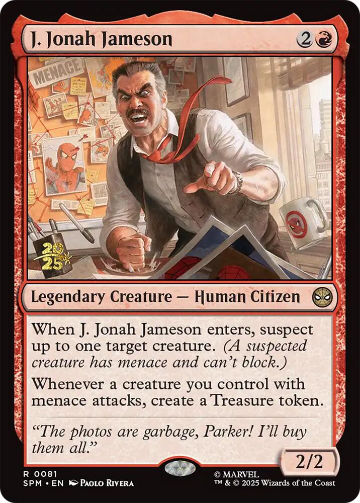 J. Jonah Jameson [Marvel's Spider-Man Prerelease Promos] | Galaxy Games LLC