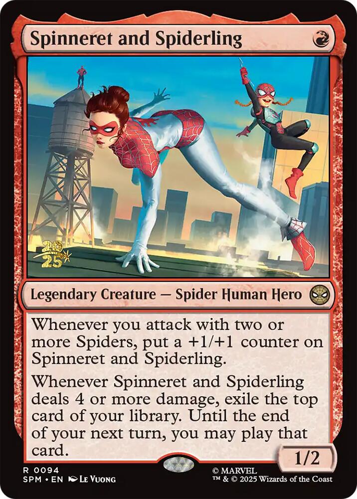 Spinneret and Spiderling [Marvel's Spider-Man Prerelease Promos] | Galaxy Games LLC