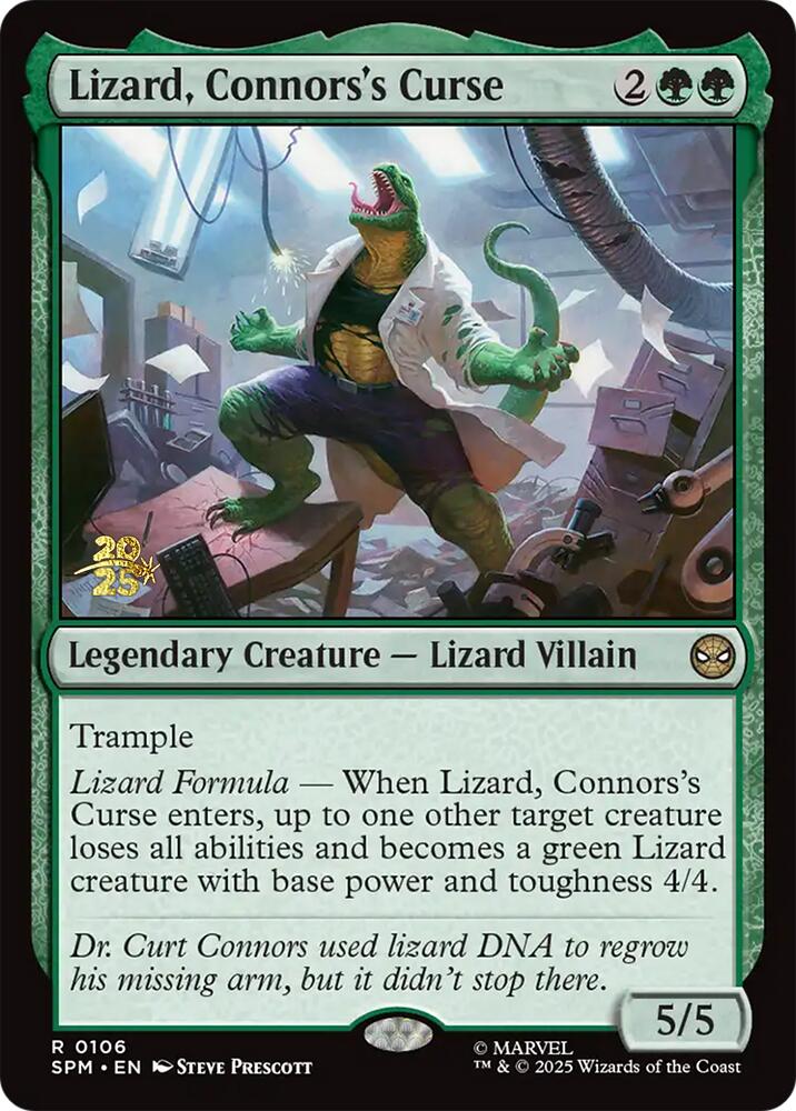 Lizard, Connors's Curse [Marvel's Spider-Man Prerelease Promos] | Galaxy Games LLC