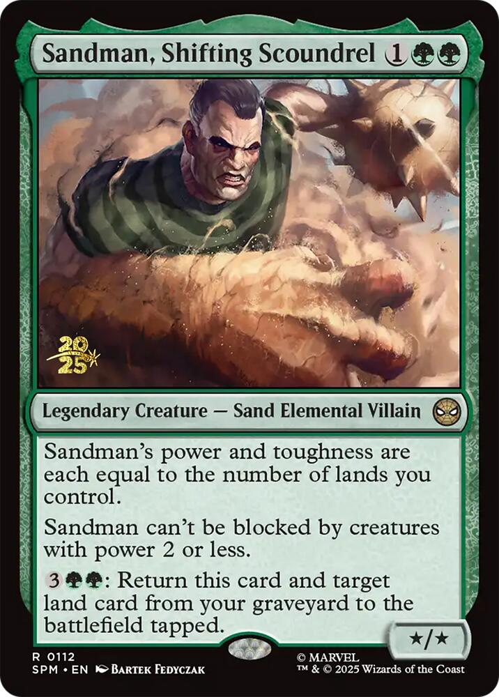 Sandman, Shifting Scoundrel [Marvel's Spider-Man Prerelease Promos] | Galaxy Games LLC