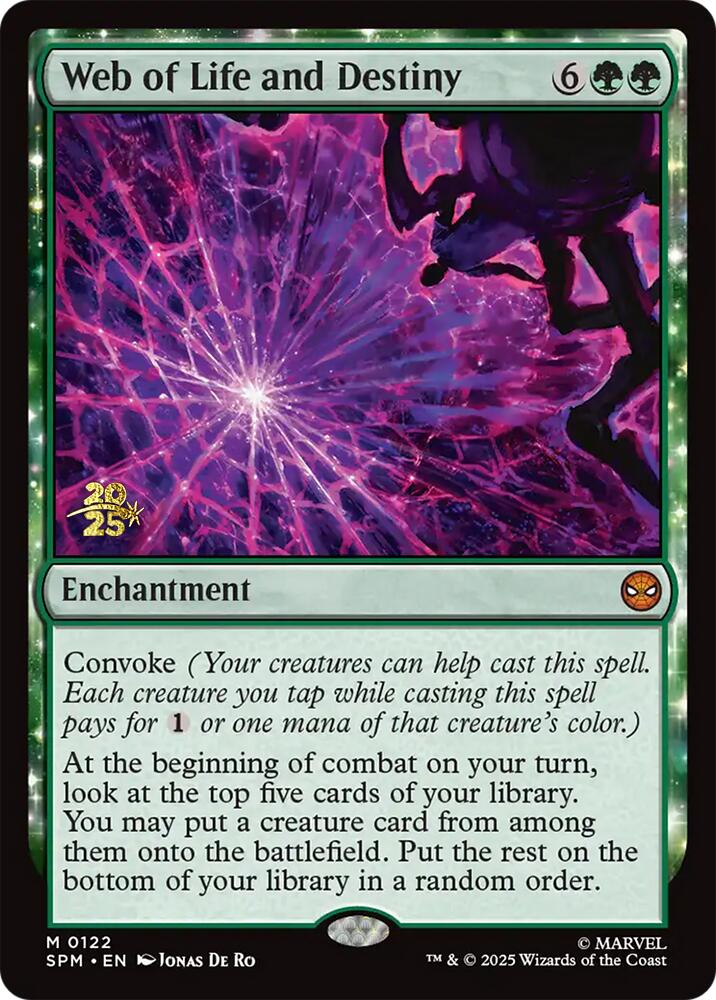 Web of Life and Destiny [Marvel's Spider-Man Prerelease Promos] | Galaxy Games LLC