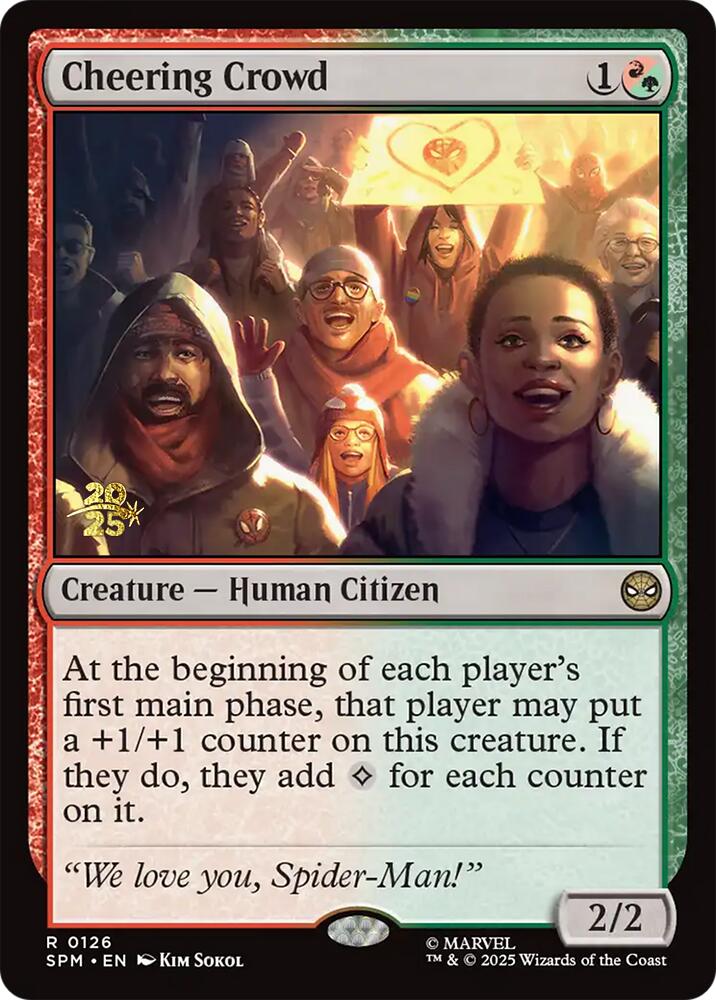 Cheering Crowd [Marvel's Spider-Man Prerelease Promos] | Galaxy Games LLC