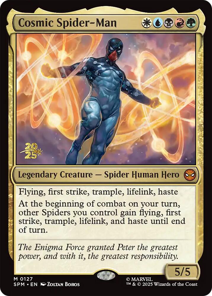 Cosmic Spider-Man [Marvel's Spider-Man Prerelease Promos] | Galaxy Games LLC