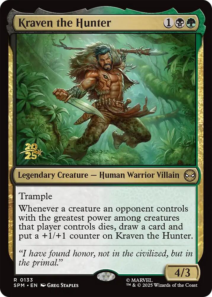 Kraven the Hunter [Marvel's Spider-Man Prerelease Promos] | Galaxy Games LLC
