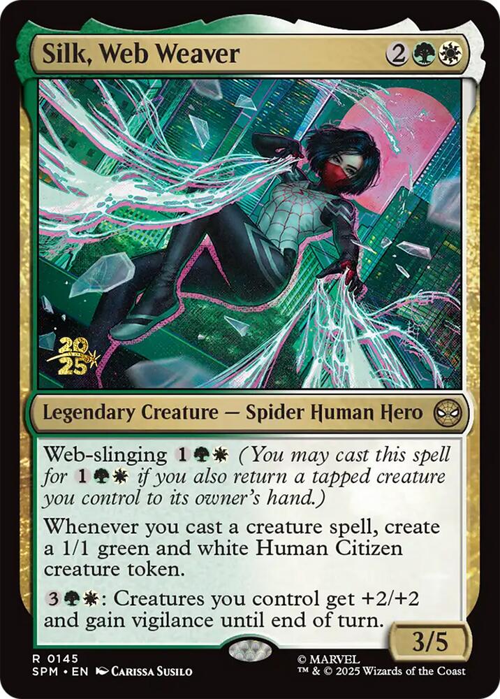 Silk, Web Weaver [Marvel's Spider-Man Prerelease Promos] | Galaxy Games LLC