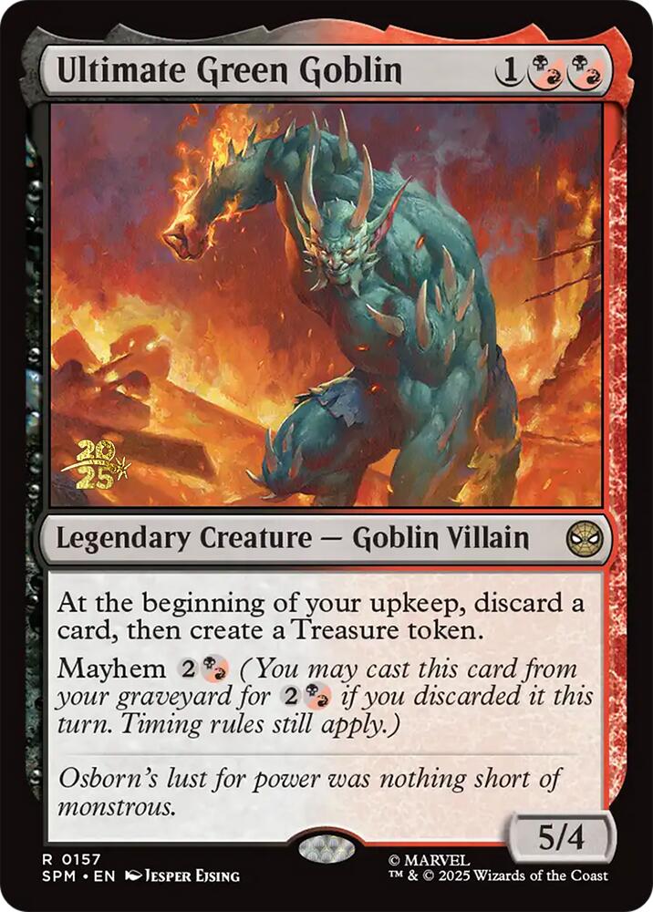 Ultimate Green Goblin [Marvel's Spider-Man Prerelease Promos] | Galaxy Games LLC