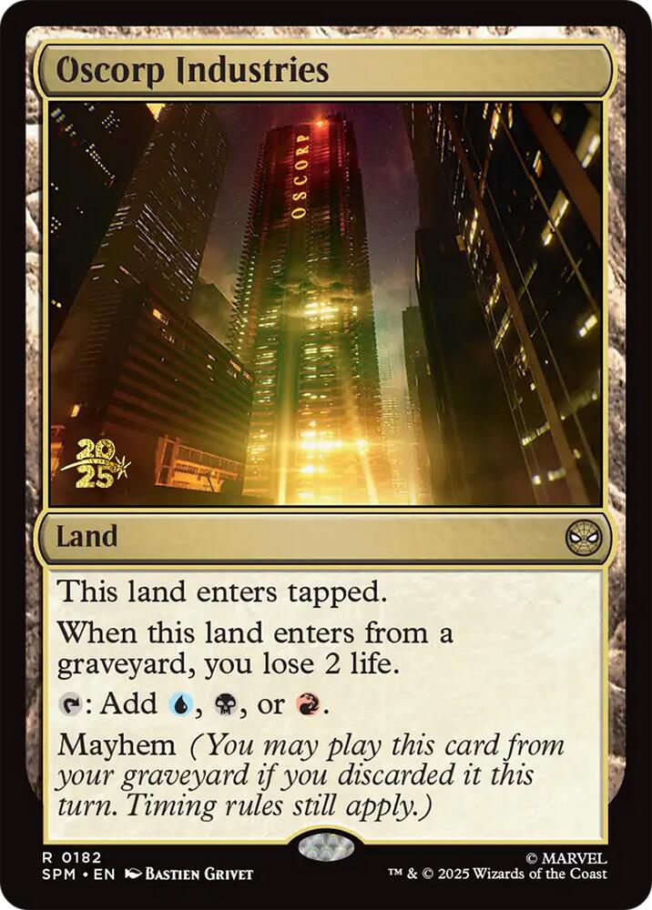 Oscorp Industries [Marvel's Spider-Man Prerelease Promos] | Galaxy Games LLC