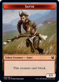 Satyr // Spider Double-Sided Token [Theros Beyond Death Tokens] | Galaxy Games LLC