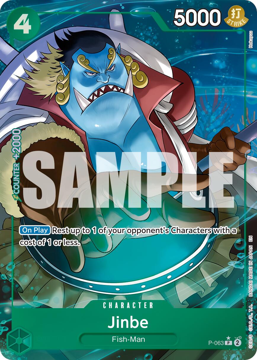 Jinbe (P-063) (Alternate Art) [Premium Booster -The Best- Vol. 2] | Galaxy Games LLC