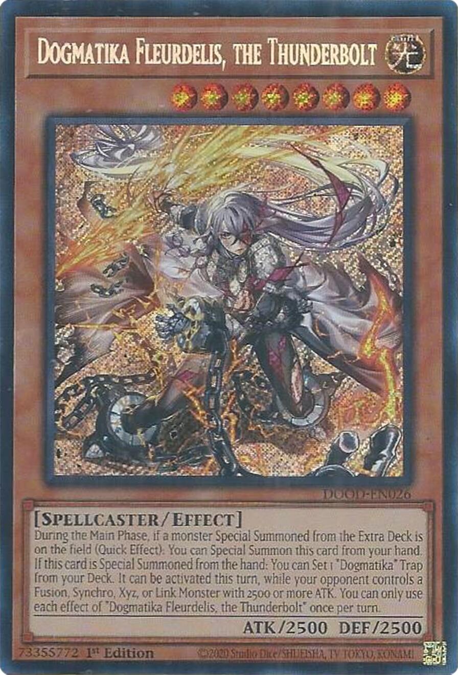 Dogmatika Fleurdelis, the Thunderbolt [DOOD-EN026] Secret Rare | Galaxy Games LLC
