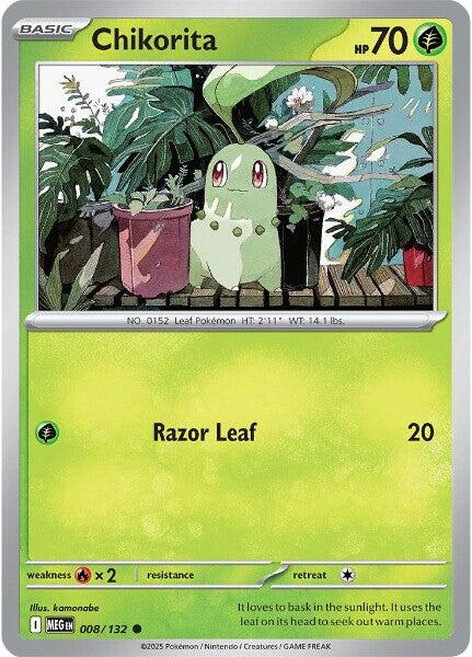 Chikorita (008/132) [Mega Evolutions: Base Set] | Galaxy Games LLC