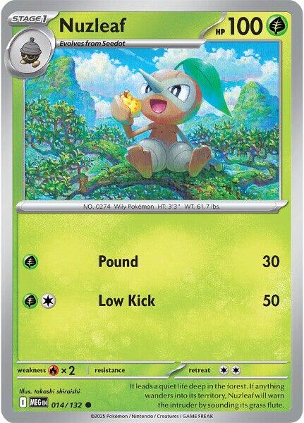 Nuzleaf (014/132) [Mega Evolutions: Base Set] | Galaxy Games LLC