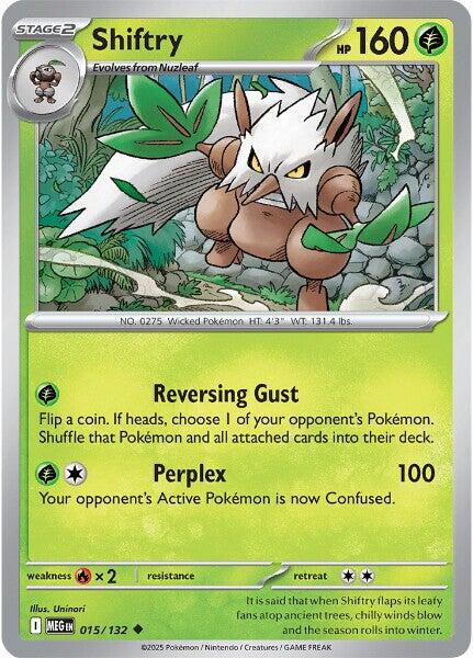 Shiftry (015/132) [Mega Evolution: Base Set] | Galaxy Games LLC