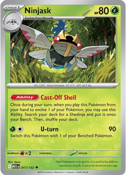 Ninjask (017/132) [Mega Evolutions: Base Set] | Galaxy Games LLC