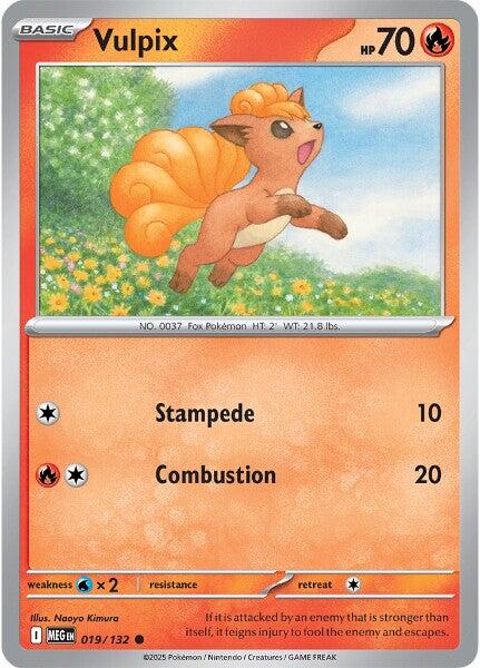 Vulpix (019/132) [Mega Evolutions: Base Set] | Galaxy Games LLC