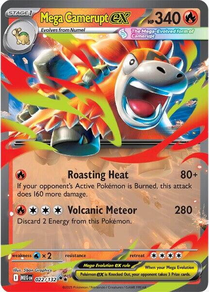 Mega Camerupt ex (022/132) [Mega Evolutions: Base Set] | Galaxy Games LLC